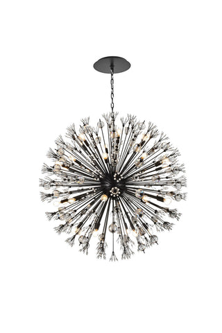 Elegant Lighting - 2550D44BK - 32 Light Pendant - Vera - black