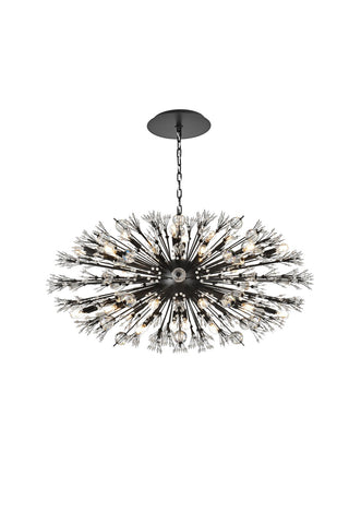 Elegant Lighting - 2550D48BK - 38 Light Pendant - Vera - black