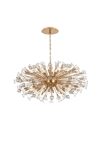 Elegant Lighting - 2550D48SG - 38 Light Pendant - Vera - gold