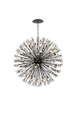 Elegant Lighting - 2550D50BK - 34 Light Pendant - Vera - black