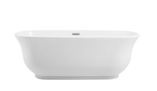Elegant Lighting - BT10267GW-BNK - Soaking Bathtub - Coralie - Glossy White