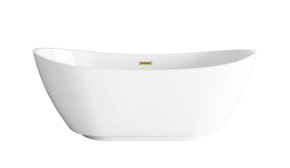 Elegant Lighting - BT10367GW-BGD - Soaking Bathtub - Ines - Glossy White