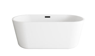 Elegant Lighting - BT10659GW-MBK - Soaking Bathtub - Odette - Glossy White