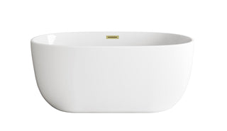 Elegant Lighting - BT10754GW-BGD - Soaking Bathtub - Allegra - Glossy White