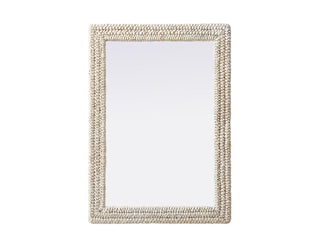 Elegant Lighting - MR4A3042LN - Mirror - Marlowe - Linen White