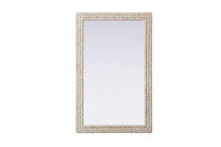 Elegant Lighting - MR4A3555LN - Mirror - Marlowe - Linen White