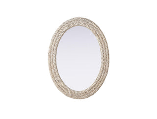 Elegant Lighting - MR4C2736LN - Mirror - Marlowe - Linen White