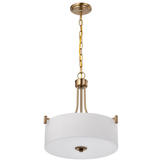 Nuvo Lighting - 60-8204 - Three Light Pendant - Liam - Burnished Brass