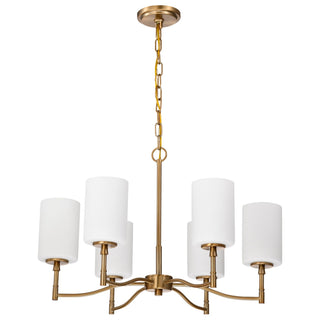 Nuvo Lighting - 60-8206 - Six Light Chandelier - Liam - Burnished Brass