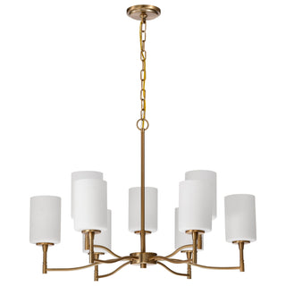 Nuvo Lighting - 60-8209 - Nine Light Chandelier - Liam - Burnished Brass