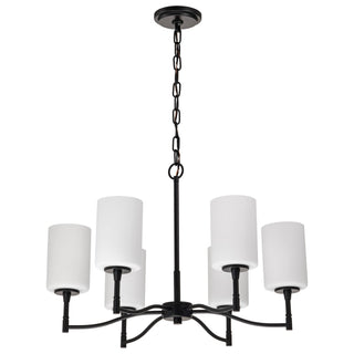 Nuvo Lighting - 60-8216 - Six Light Chandelier - Liam - Matte Black