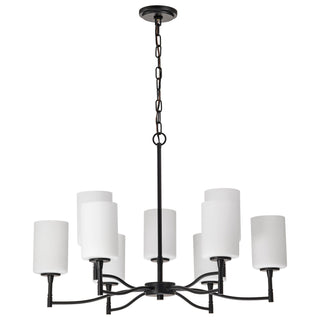 Nuvo Lighting - 60-8219 - Nine Light Chandelier - Liam - Matte Black