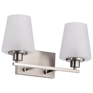 Nuvo Lighting - 60-8222 - Two Light Vanity - Lune - Brushed Nickel