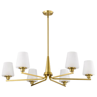 Nuvo Lighting - 60-8236 - Six Light Chandelier - Lune - Vintage Brass