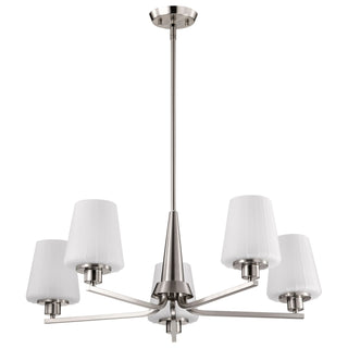 Nuvo Lighting - 60-8225 - Five Light Chandelier - Lune - Brushed Nickel