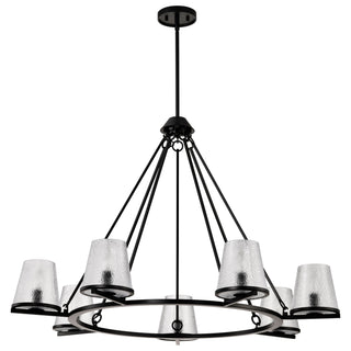 Nuvo Lighting - 60-8259 - Seven Light Chandelier - Valentine - Black