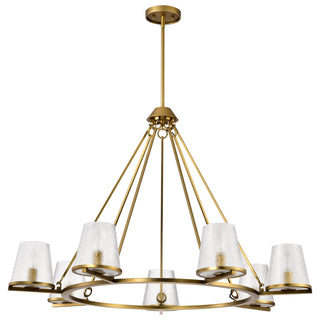 Nuvo Lighting - 60-8269 - Seven Light Chandelier - Valentine - Vintage Brass