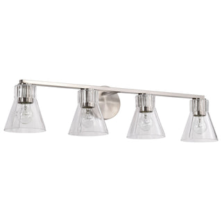 Nuvo Lighting - 60-8334 - Four Light Vanity - Gianna - Brushed Nickel