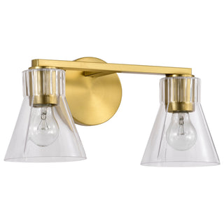 Nuvo Lighting - 60-8342 - Two Light Vanity - Gianna - Vintage Brass