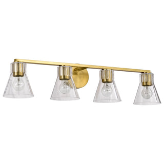 Nuvo Lighting - 60-8344 - Four Light Vanity - Gianna - Vintage Brass