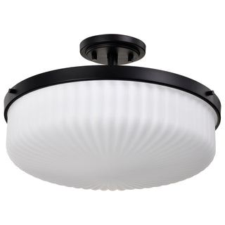 Nuvo Lighting - 60-8647 - Three Light Semi-Flush Mount - Solara - Matte Black