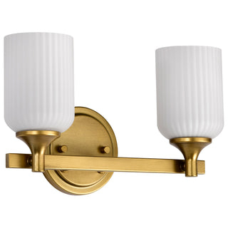 Nuvo Lighting - 60-8662 - Two Light Vanity - Solara - Natural Brass