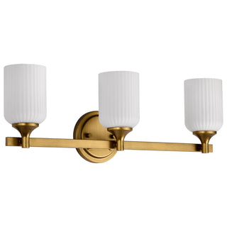 Nuvo Lighting - 60-8663 - Three Light Vanity - Solara - Natural Brass