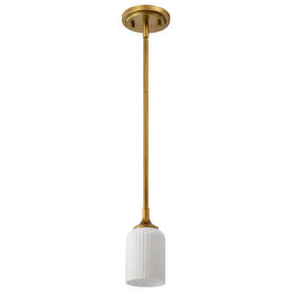 Nuvo Lighting - 60-8665 - One Light Mini Pendant - Solara - Natural Brass