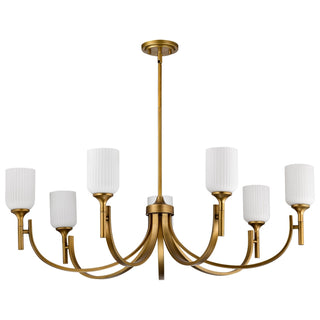 Nuvo Lighting - 60-8671 - Seven Light Chandelier - Solara - Natural Brass