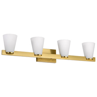 Nuvo Lighting - 60-8724 - Four Light Vanity - Royale - Burnished Brass
