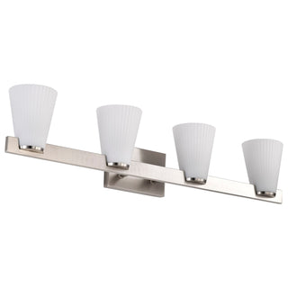 Nuvo Lighting - 60-8734 - Four Light Vanity - Royale - Brushed Nickel