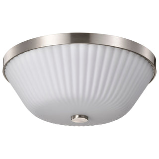 Nuvo Lighting - 60-8735 - Three Light Flush Mount - Royale - Brushed Nickel