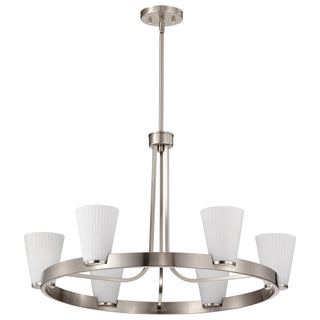 Nuvo Lighting - 60-8736 - Five Light Chandelier - Royale - Brushed Nickel