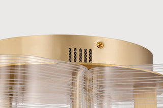 Kenzo LED Flush Mount in Polished Anodized Bronze