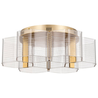 Kenzo LED Flush Mount in Polished Anodized Bronze