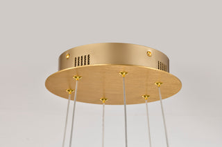 Kenzo LED Chandelier in Polished Anodized Bronze