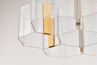 Kenzo LED Chandelier in Polished Anodized Bronze
