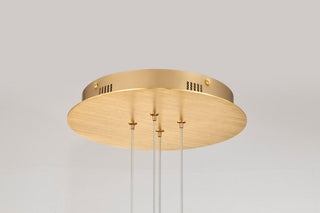 Kenzo LED Chandelier in Polished Anodized Bronze