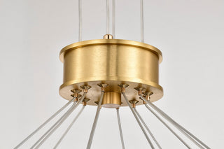 Kenzo LED Chandelier in Polished Anodized Bronze