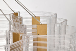 Kenzo LED Chandelier in Polished Anodized Bronze