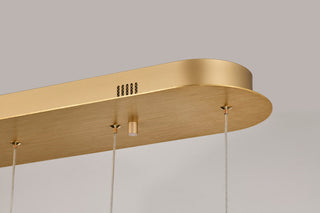 Kenzo LED Island Pendant in Polished Anodized Bronze