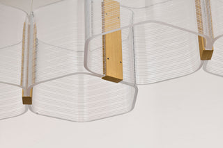 Kenzo LED Island Pendant in Polished Anodized Bronze