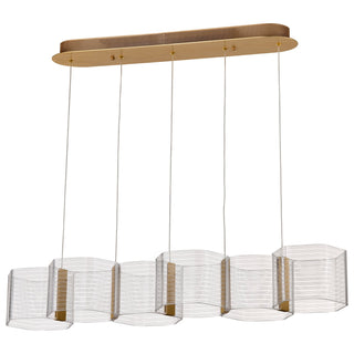 Nuvo Lighting - 62-2405 - LED Island Pendant - Kenzo - Polished Anodized Bronze