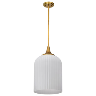 Nuvo Lighting - 60-8666 - One Light Pendant - Solara - Natural Brass
