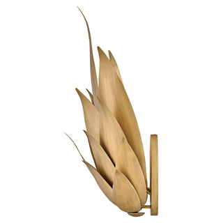 Agave LED Wall Sconce in Burnished Gold