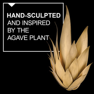 Agave LED Wall Sconce in Burnished Gold