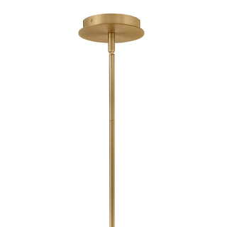Ombra LED Pendant in Lacquered Brass