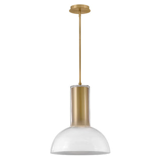 Ombra LED Pendant in Lacquered Brass