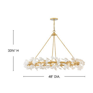 Audra LED Chandelier in Deluxe Gold