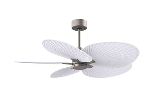 Matthews Fan Company - AKTP-BN-MWH - 48" Ceiling Fan - Alessandra Tropical - Brushed Nickel